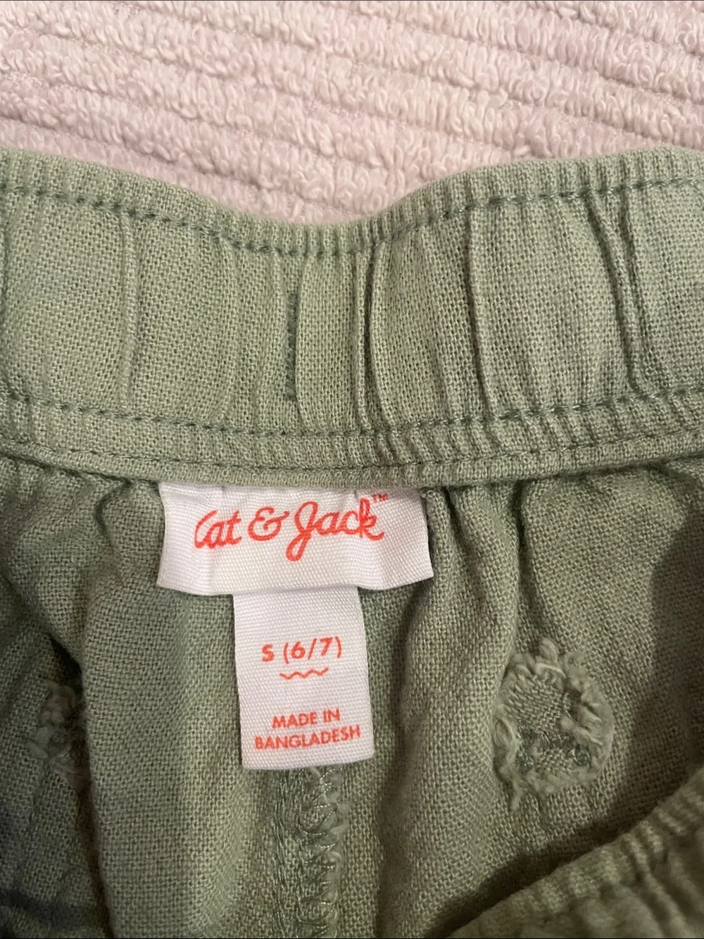 Cat & Jack Sage Green Drawstring Athletic Shorts